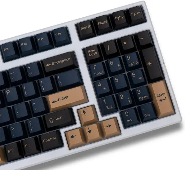 Alt view image 2 of 5 - mintcaps Keycaps, 164 Keys Keyboard keycap Blue Samurai Keycaps Set Cherry Profile Custom Keyboard Key caps for Cherry Gateron MX Switches Mechanical Keyboards