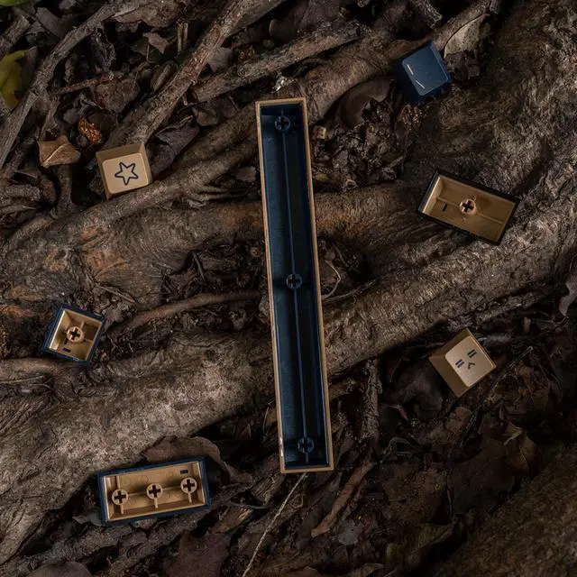 Alt view image 5 of 5 - mintcaps Keycaps, 164 Keys Keyboard keycap Blue Samurai Keycaps Set Cherry Profile Custom Keyboard Key caps for Cherry Gateron MX Switches Mechanical Keyboards