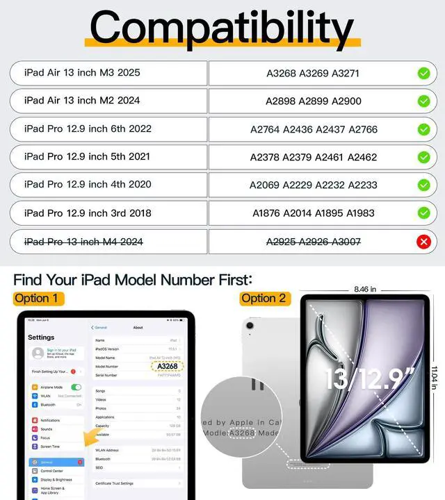 Alt view image 2 of 5 - BRAECN Case for iPad Air 13 Inch M3 2025/ M2 2024 & iPad Pro 12.9 6th/5th/4th/3rd Gen: Military Grade Silicone Protective Cover with Pencil Holder, Kickstand, Swivel Handle, Shoulder Strap, Purple