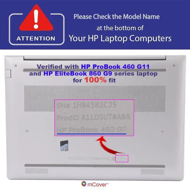 Alt view image 4 of 5 - mCover Case Only Compatible for 20222025 16" HP ProBook 460 | 465 G11 & EliteBook 860 | 865 G9 G10 G11 Series Windows Notebook PC (Not for Other HP Models)- Blue