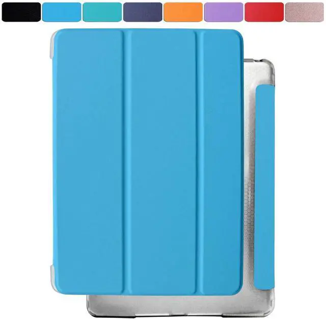 Main image of DuraSafe Cases for iPad 9.7 Inch 2014 Air 2 Generation [ Air 2nd ] A1566 A1567 MH2V2LL/A MH2W2LL/A MGLW2LL/A MH0W2LL/A Magnetic Dual Angle Stand with Honeycomb Pattern Clear Back Cover - Blue