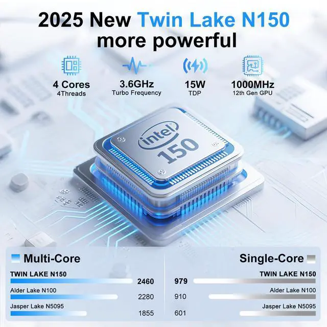 Alt view image 2 of 5 - CHIFUYOU Gaming Laptop, 2025 16 Inch Office 365 Laptop Computer, N150 Processor (4C/4T, Up to 3.6GHz),16GB RAM 512GB SSD, WiFi 5,BT4.2,16" FHD 1920x1200(16:10), Backlit Keyboard, Rose Gold