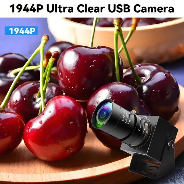 Alt view image 2 of 5 - IFWATER 5Megepixels USB Camera 1944P 30fps Color Industrial Telephoto Webcam with CS Mount 5-50mm 10X Manual Zoom Lens PC Computer Camera Plug and Play for Windows Linux Laptop OpenCV