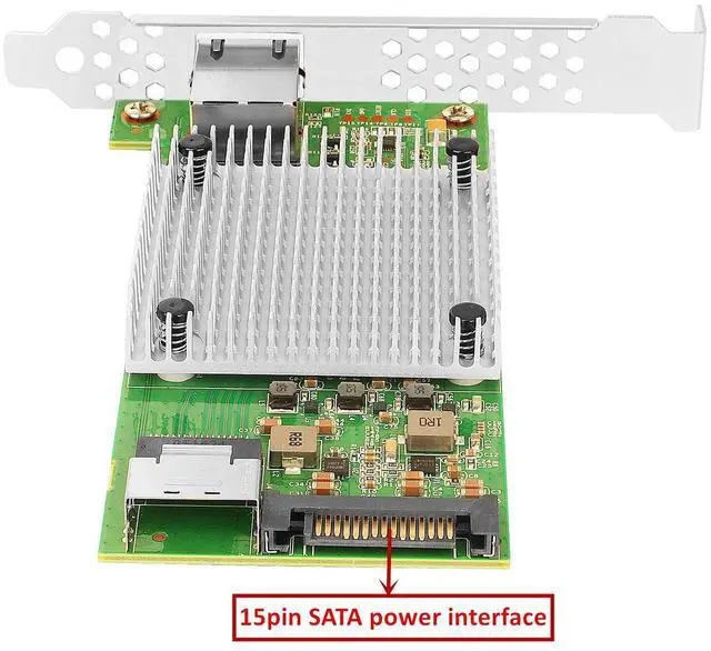 Alt view image 2 of 5 - Euqvos 10 Gigabit M.2 to RJ45 NIC, Intel 82599 Controller, Single-Port RJ45, M Key, with SFF 8087 0.35m(1.1ft) Cable, 10 Gigabit Ethernet Expansion Card for Windows/Windows Server/Linux