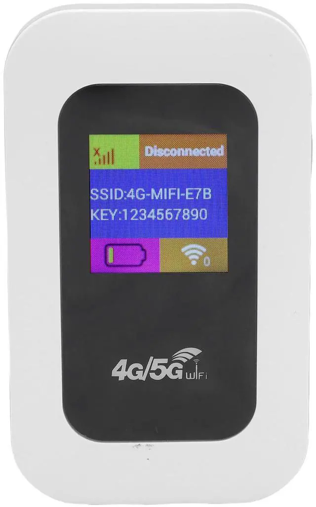 Main image of WiFi Mobile Hotspot, 300Mbps High Speed 4G Unlocked WiFi Hotspot Device, Wireless Network Portable Router with SIM Card Slot for Travel, Support 10 Users