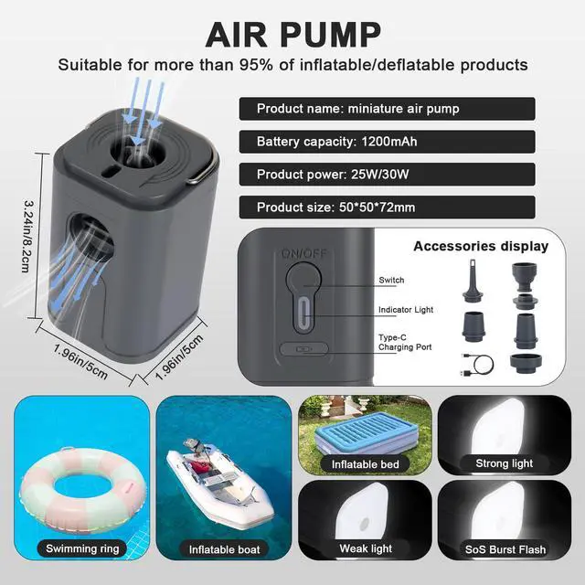 Alt view image 4 of 5 - WISUGASO Vacuum Seal Travel Backpack 60L  Air Compression System, Water-Resistant Carry-On Backpack with TSA Lock, 17" Laptop Compartment, Vacuum Pump Included for Travel, Business - Black