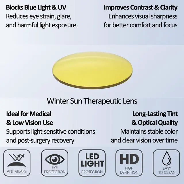 Alt view image 4 of 5 - Medspex Corinne McCormack Polly Color Therapy Reading Glasses +3.00 Pink Black Fade/Gold Yellow Womens Fluorescent Light Sensitivity Chromotherapy Chakra Healing