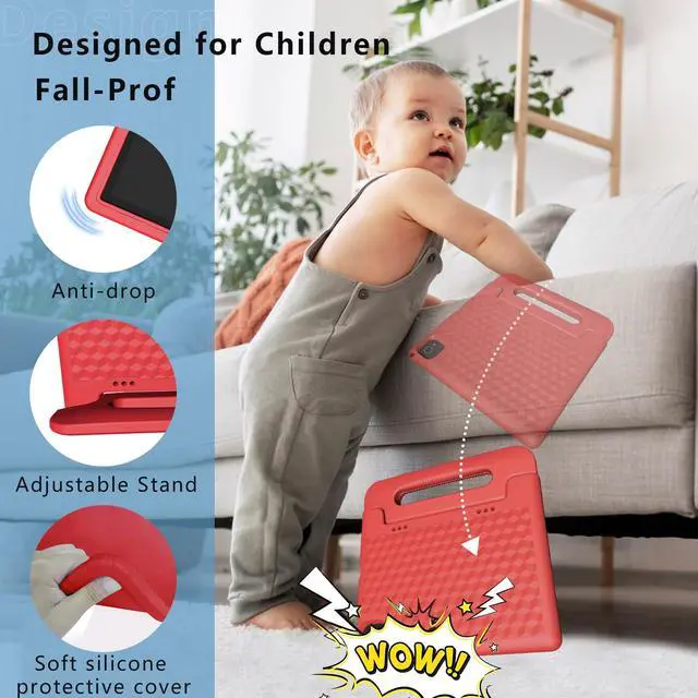 Alt view image 5 of 5 - ITDULCET Kids Tablet, 10 inch Android 14 Tablet for Kids, 8GB RAM 64GB ROM Octa-Core Fast-Charging Battery Toddler Tablets with Shockproof Case, Bluetooth, WiFi, Parental Control, Dual Camera, GPS