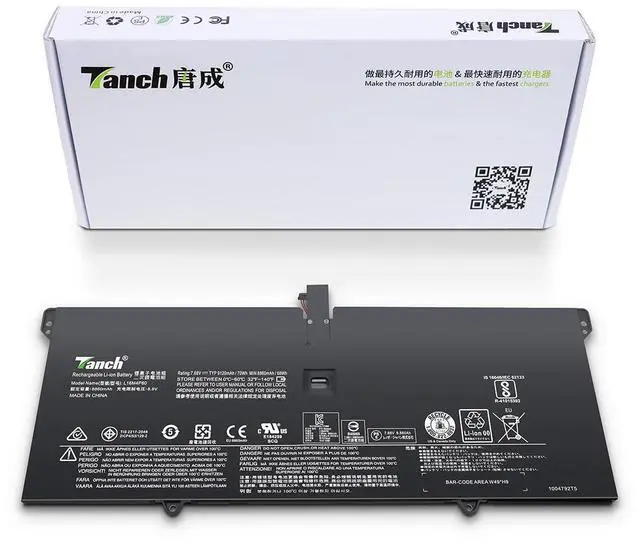 Main image of Tanch L16M4P60 Laptop Battery Replacement for Yoga 920-13IKB L16C4P61 5B10N01565 5B10N17665 SB10W67429 7.68V 9120mAh/70W