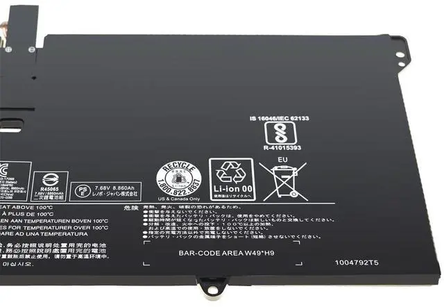 Alt view image 5 of 5 - Tanch L16M4P60 Laptop Battery Replacement for Yoga 920-13IKB L16C4P61 5B10N01565 5B10N17665 SB10W67429 7.68V 9120mAh/70W