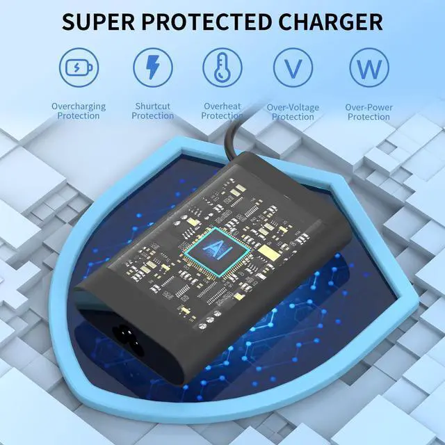 Alt view image 4 of 5 - 90W USB C Laptop Charger Fit for Dell XPS 13 9365 9360 9370 Latitude 3400 3500 5289 5420 5520 5410 5510 5530 5531 5511 7400 7430 7420 Precision 3540 Type C Fast Charger AC Adapter Power Cord