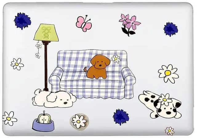 Alt view image 3 of 5 - Case Compatible with MacBook Air 13 Inch 2022-2018 Release Model A2337 M1 M2 A2681,Art Protector Cover for Air13 Retina Display with Touch ID-Dog's Home,13.3 Air(A1932/A2179/A2337)