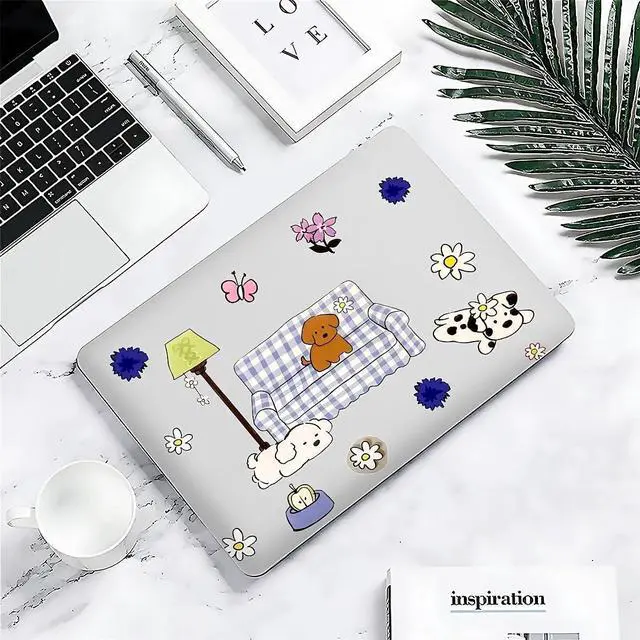 Alt view image 5 of 5 - Case Compatible with MacBook Air 13 Inch 2022-2018 Release Model A2337 M1 M2 A2681,Art Protector Cover for Air13 Retina Display with Touch ID-Dog's Home,13.3 Air(A1932/A2179/A2337)