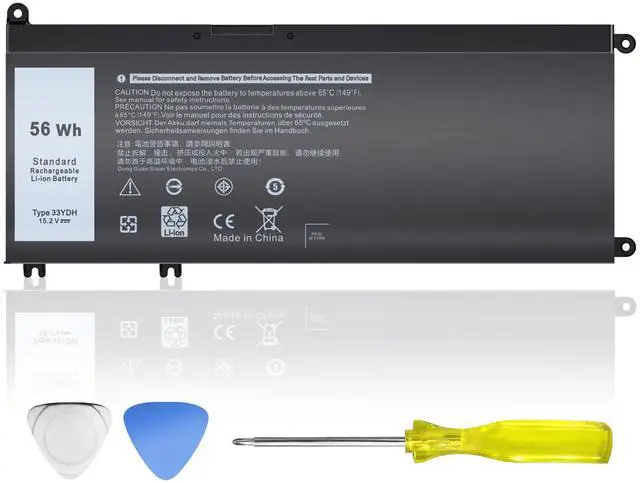 Main image of Yenyoh 56Wh 33YDH Laptop Battery Replacement for Dell 17 7000 7773 7778 7779 7786, G5 15 5587, Latitude 3380 3490 3590 3580 Notebook 15.2V 4 Cell - PN: 99NF2 PVHT1 DNCWSCB6106B