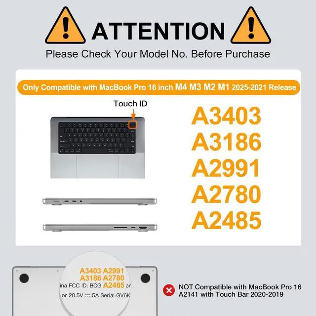 Alt view image 2 of 5 - MOSISO Compatible with MacBook Pro 16 inch Case 2025 2024 2023 2022 2021 M4 M3 M2 M1 A3403 A3186 A2991 A2780 A2485 Pro Max, Hard Case&Sleeve Bag&Keyboard Skin&Webcam Cover&Screen Film, Black