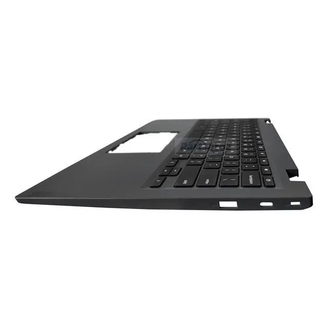 Alt view image 4 of 5 - Rinbers Laptop Palmrest Upper Case Top Cover with US Keyboard NO Touchpad Assembly Replacement for Lenovo Chromebook 14 S345-14AST 81WX 14e 81MH 5CB0S95246 Gray