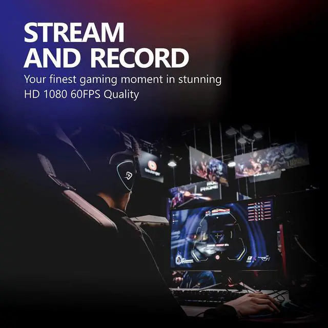 Alt view image 2 of 5 - UCEC Capture Card, GAM Live, 4K USB 3.0 Game Video Capture Card, 1080p60 and 4K30 for Live Streaming, Video Recording, Compatible with PS5, PS4, Xbox One, Xbox 360, Switch and More