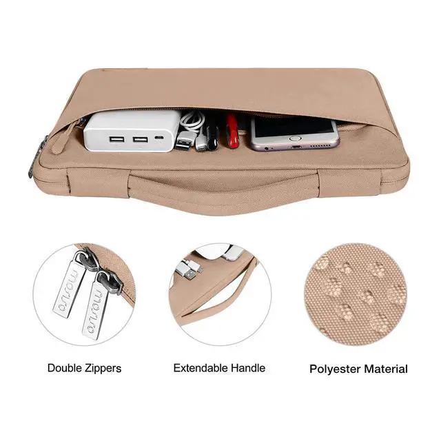 Alt view image 4 of 5 - MOSISO Compatible with MacBook Air 13 inch Case 2025 2024 2023 2022 M4 A3240 M3 A3113 M2 A2681, Hard Shell&Sleeve Bag&Keyboard Skin&Webcam Cover&Screen Film for MacBook Air 13.6 inch, Bronze Brown