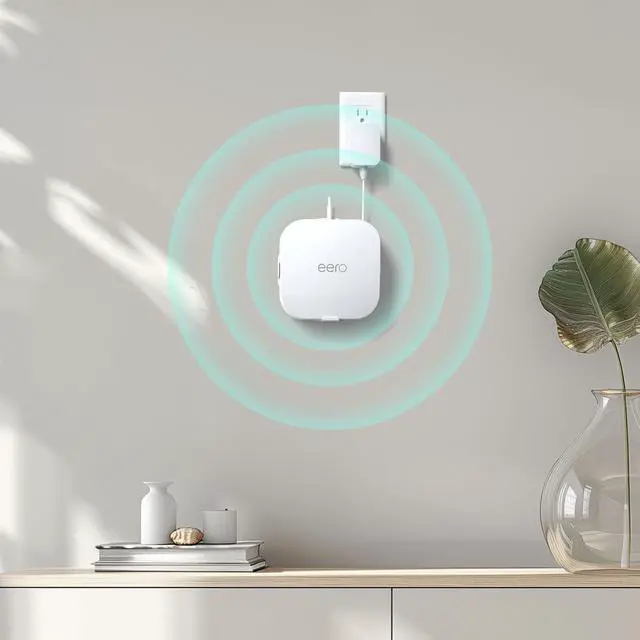 Alt view image 2 of 5 - HomeMount Made for eero Pro 6/6e Wall Mount - Secure & Sleek Cable Management, Compatible with eero Pro 6/6e, Durable ABS Material, Easy Installation (2 Mounts)