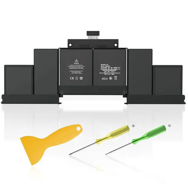 Main image of YBRUZRUB A1618 A1494 Battery Compatible with MacBook Pro 15" Retina A1398 (Late 2013, Mid 2014, Mid 2015) Capacity 11.36V 99.5Wh 8755mAh