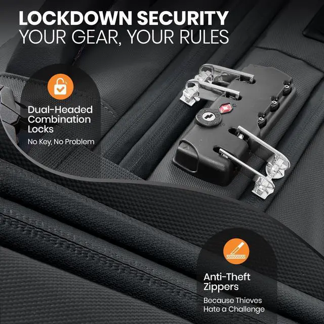 Alt view image 4 of 5 - Fanwoli Vacuum Rolling Travel Backpack, Carry On Luggage with TSA Lock & Anti Theft Zipper, 70L Expandable Airback with Compression Pump, Waterproof Laptop Bag Ideal for Flight & Business