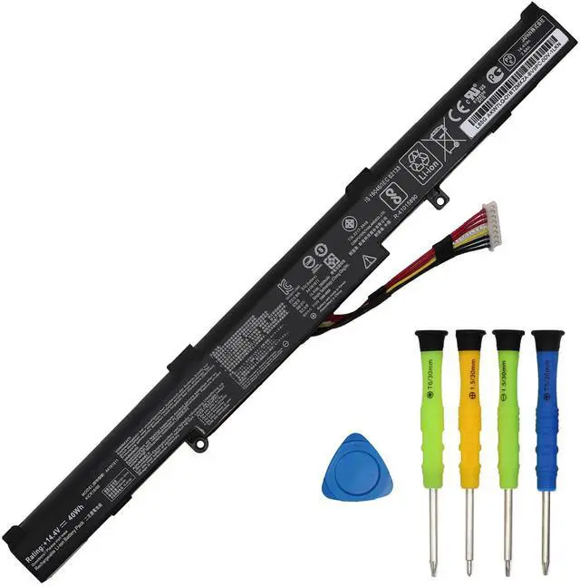 Main image of GlottyBatt A41N1611 Battery Replacement for Asus ROG Strix GL553 GL553VW GL553VD GL553VE FX53VD GL753V GL752VW FX53VD Series Laptop Battery A41LK5H A41LP4Q 40Wh