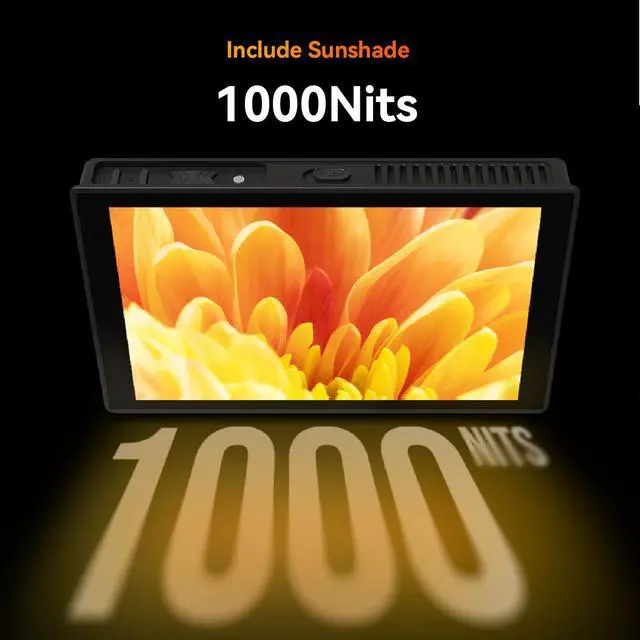 Alt view image 2 of 5 - Portkeys HD7T 7'' Camera Field Monitor 1000nit High Brightness Touchscreen Monitor with Professional Tools and Top Shortcut Keys Suitable for DSLR