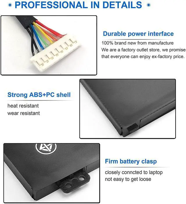 Alt view image 2 of 4 - AP18E7M AP18E8M Laptop Battery for Acer Nitro 5 AN515-54 AN517-51 Nitro 7 AN715-51 Predator Helios 300 PH317-53 PH315-52 PH317-52 Triton 300 PT315-51 AN515-55 AN515-44 AN515-43 Series Notebook
