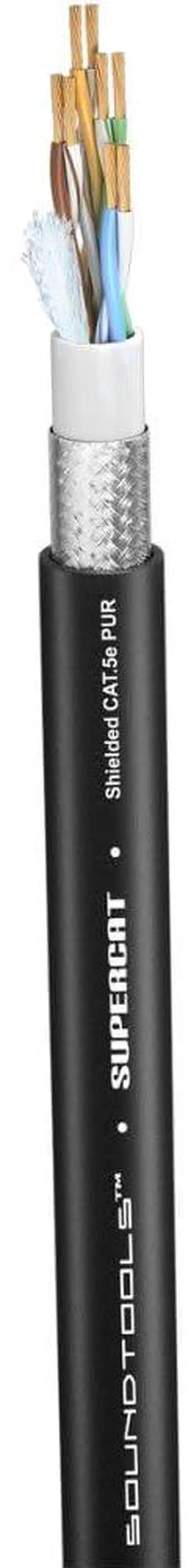 Alt view image 3 of 5 - Sound Tools SuperCAT Professional Grade Shielded CAT5e etherCON Cable, Flexible Polyurethane Jacket, Neutrik Connectors (25 feet, Black)