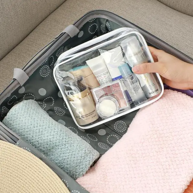 Alt view image 2 of 5 - DUSLANG 17 Inch Laptop Backpack for Travel Water Resistant College Backpack for Men/Women Laptop Bag with USB Charging Port and Clear Cosmetic Toiletry Bag, Green A