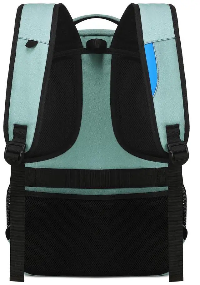Alt view image 5 of 5 - DUSLANG 17 Inch Laptop Backpack for Travel Water Resistant College Backpack for Men/Women Laptop Bag with USB Charging Port and Clear Cosmetic Toiletry Bag, Green A