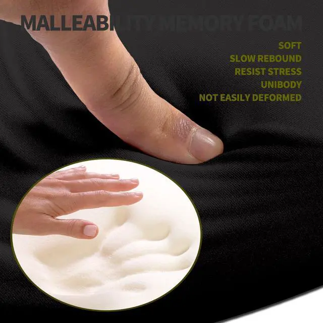 Alt view image 3 of 5 - Hokafenle Ergonomic Mouse Pad Wrist Support, Terraced Slope Carpal Tunnel Wrist Pad for Mouse with Unibody Memory Foam, Wrist Rest Pain Relief Mousepad (Dark Night, 11.8x7.9 in)