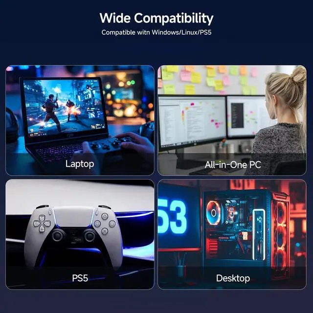 Alt view image 5 of 5 - fanxiang S880R 1TB PCIe 4.0 NVMe SSD with Heatsink for PS5, M.2 2280 Gen4x4 Internal Solid State Drive, Up to 7300MB/s, 3D NAND TLC, Compatible with Desktop, Laptop, PS5