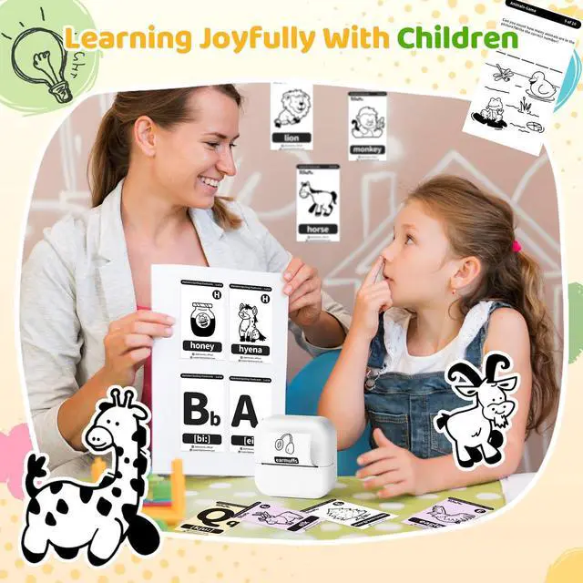 Alt view image 2 of 5 - Ponek Print Pods Mini Printer, Sticker Maker Machine M02X, Mini Portable Pocket with Sticker, Bluetooth Inkless Receipt for Phone, Thermal Portable Printer for Journal, Note, Photos, Learning