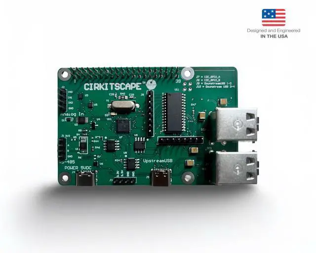Alt view image 2 of 5 - CirkitScape Raspberry Pi HAT - RS485 HAT, ADC HAT, GPIO Expansion Board for Pi 5 4B 3B+ Industrial Automation Projects