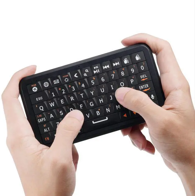 Main image of Winmax B1 Pro Mini Wireless Keyboard with Solid-State Retro Clicky Keycaps,84g Ultra-Light, 30-Day Battery, BT/2.4G, Air Mouse Gestures, RGB Backlit, Smartphones/HTPC/IPTV/Tablet (iOS/Android/Win/Mac)