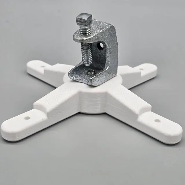 Main image of Beam Clamp Mount for Ubiquiti UniFi AP (U7 PRO XG, U7 PRO XGS) - Easy Install for Warehouse Trusses