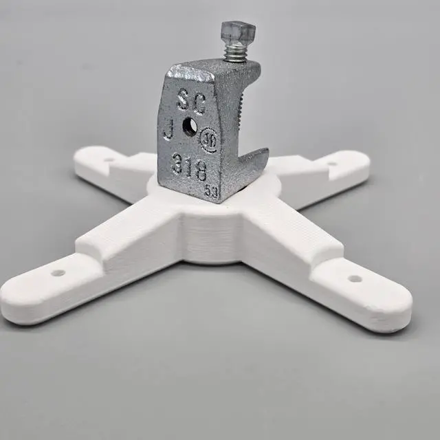 Alt view image 2 of 4 - Beam Clamp Mount for Ubiquiti UniFi AP (U7 PRO XG, U7 PRO XGS) - Easy Install for Warehouse Trusses