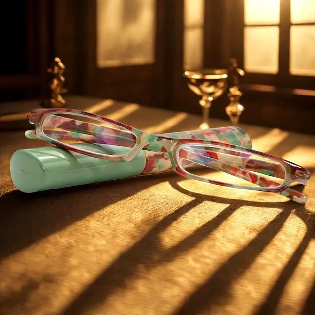 Alt view image 2 of 5 - MIYUI JAPAN 2 Pack Blue Light Blocking Slim Reading Glasses Small Tube Readers Lightweight Portable Reading Glasses Men Women 3.0