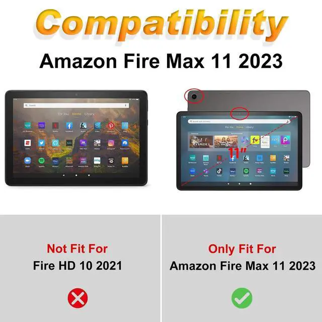 Alt view image 2 of 5 - for Amazon Kindle Fire Max 11 Case (13th Generation, 2023 Release) 11",Slim Lightweight Smart Shell Stand Cover with Auto Wake/Sleep for All-New Fire 11 Max Tablet,swirlyl Tree of Life