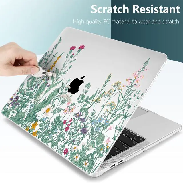 Alt view image 4 of 5 - TWOLSKOO Compatible with MacBook Pro 13 inch Case 2023-2016 A2338 M2/M1 A2251 A2289 A2159 A1989 A1706, Plastic Hard Shell Cover & Keyboard Skin & Screen Protector, Botanical Illustration