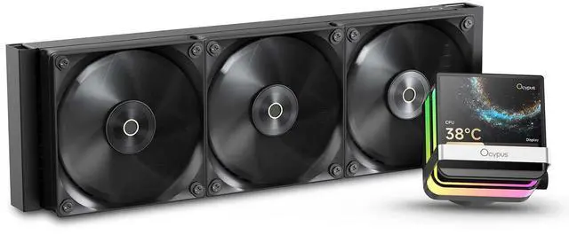 Main image of Sigma PRO L36 BK liquid 360MM AIO CPU Cooler with Ultra-Narrow Bezel 3.5" IPS Screen,640*480px,Floating ARGB Design,Magnetic Mounting Pump 310W,FDB Silent Fan,All-Metal Tools for Intel & AMD Platforms