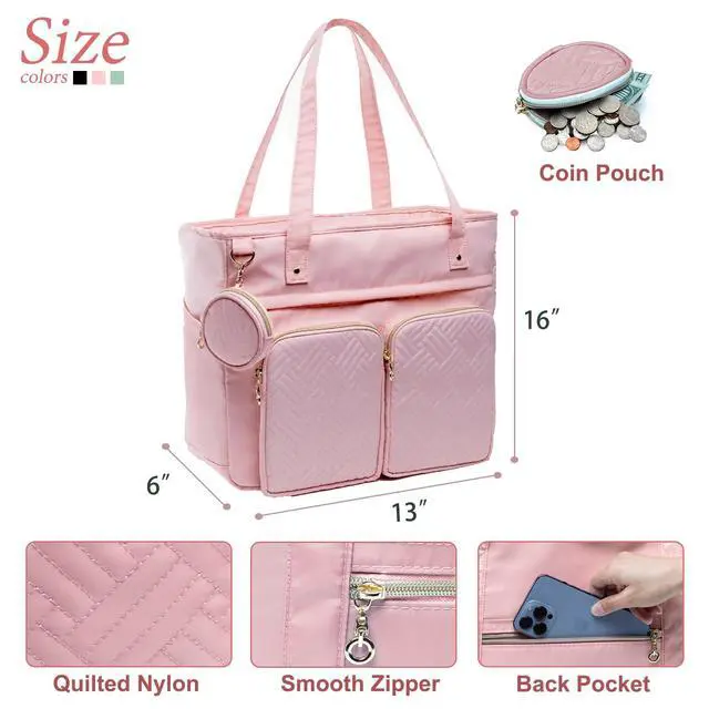 Alt view image 4 of 5 - SFYBYHEART Teacher Tote Bags for Work Women, Large Teacher Bag with Laptop Compartment, Nursing Tote Bag, Utility Bag