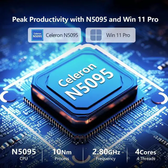 Alt view image 2 of 5 - Omnica 2025 Laptop, 15.6" Laptop Computer with 16GB DDR4 1TB SSD, N5095 Quad-Core up to 2.9GHz, Portable Laptop with Backlit Keyboard, Fingerprint, FHD 1920 * 1200, WiFi5, BT4.2, Win 11 Pro