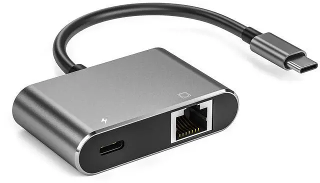 Main image of ULANSeN USB C to RJ45 LAN Ethernet Gigabit Network Adapter with Chippset AX88179 with 100W PD Charging for Windows/iOS/iPadOS/macOS/Linux