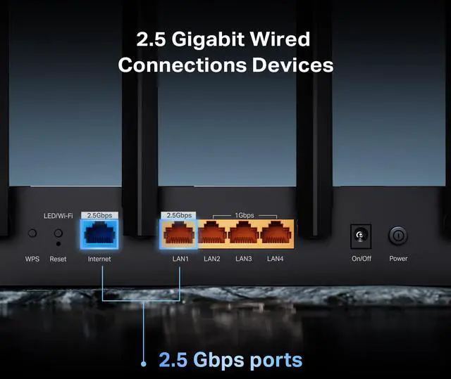 Alt view image 5 of 5 - TP-Link Archer BE6500 Dual-Band Wi-Fi 7 Router (Archer BE400) | Dual 2.5 Gbps Ports USB 3.0 | Covers up to 2,400 Sq. ft and 90 Devices | Quad-core CPU| HomeShield, Private IoT, Free Expert Support