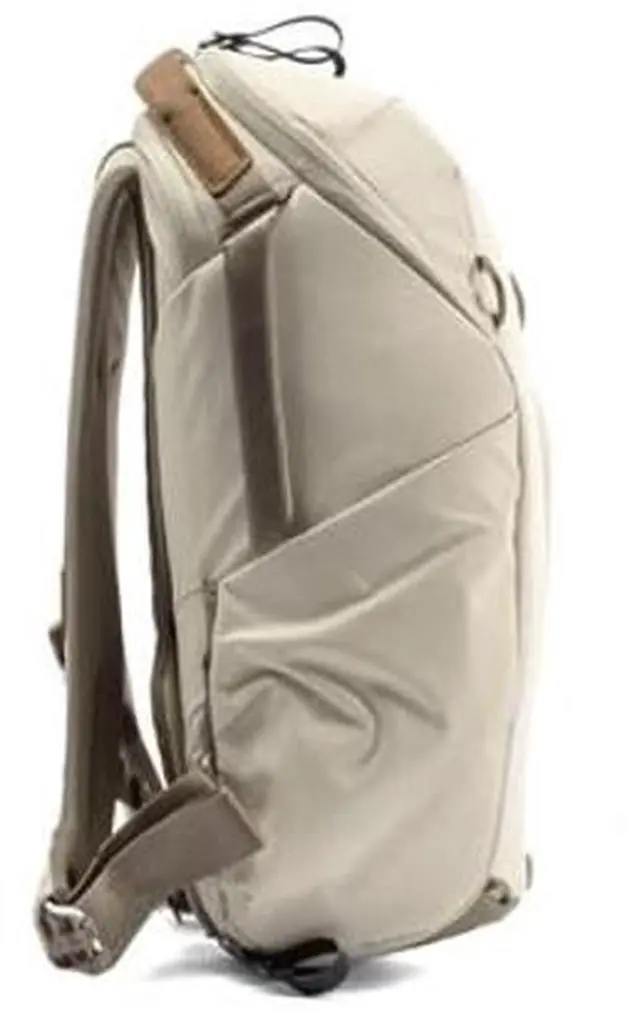 Alt view image 4 of 5 - Peak Design Everyday Backpack Zip 15L, Bone, 270-Degree Zip, Dual Side Pockets, FlexFold Dividers, Fits 15" Laptop, For Camera Carry, Daily Commutes or Travel, Versatile Backpack for Men and Women