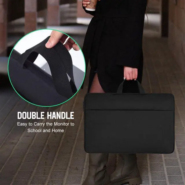 Alt view image 3 of 5 - 18-19 inch Laptop Sleeve Gaming Computer Case Compatible with Alienware M18 R2 R1/18 Area-51, ASUS ROG Strix Scar 18/ G18, MSI Titan 18 HX Carrying Travel Bag