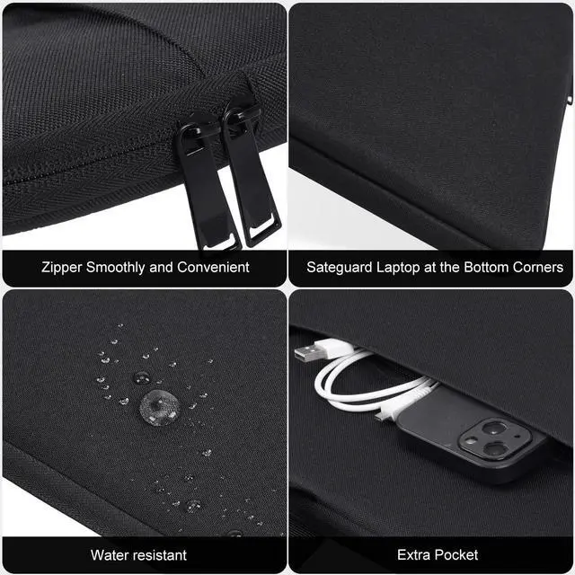 Alt view image 5 of 5 - 18-19 inch Laptop Sleeve Gaming Computer Case Compatible with Alienware M18 R2 R1/18 Area-51, ASUS ROG Strix Scar 18/ G18, MSI Titan 18 HX Carrying Travel Bag