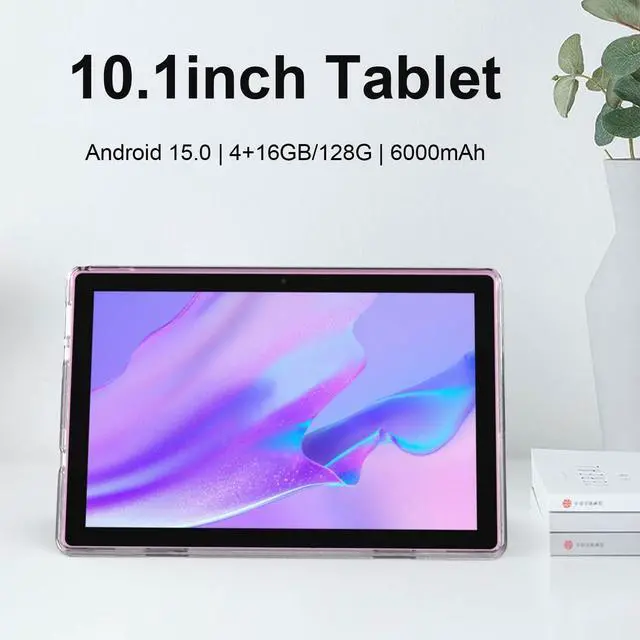 Alt view image 4 of 5 - ICONLINK 10 Inch Tablet Android 15 Tablets with Case 4+16GB RAM+128GB ROM, 6000mah Battery 10 in Android Tableta, 2MP+8MP Dual Camera 10.1'' IPS HD Touch Screen Tab. (Pink)